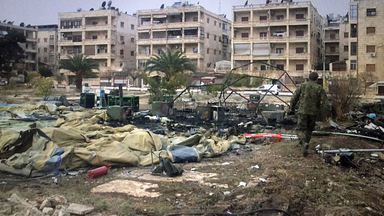 Deux ambulanciers russes tués dans un bombardement rebelle sur un hôpital mobile à Alep (IMAGES)