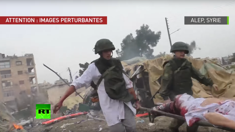 Premières images du bombardement rebelle sur un hôpital mobile russe à Alep (VIDEO CHOC)