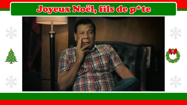 Rodrigo Duterte : Joyeux Noël, chers criminels ! (VIDEO)