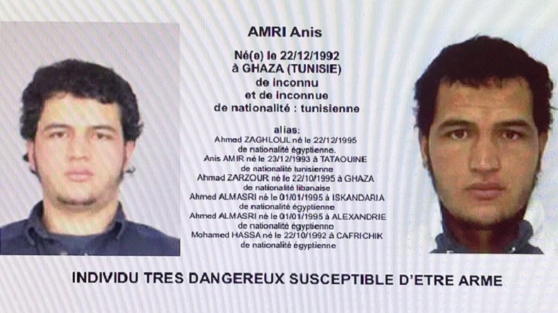 Anis Amri, un criminel dangereux, connu, surveillé, sur le point d'être expulsé et toujours libre