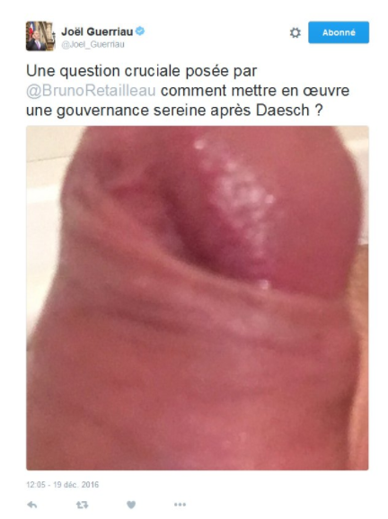 Le compte Twitter d’un sénateur affiche une photo de pénis et met le réseau en émoi (18+)