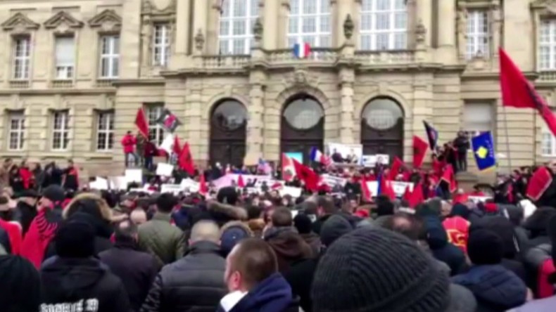 Colmar : protestation contre la mise en détention de l’ex-Premier ministre du Kosovo
