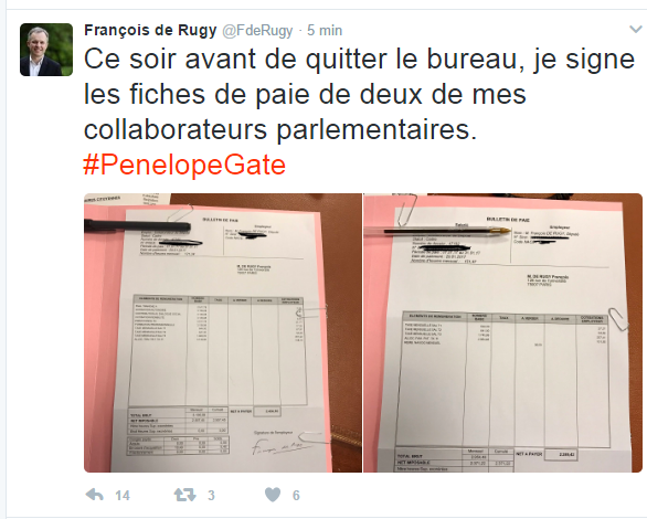 Pensant attaquer Fillon, Rugy révèle malgré lui qu'il paie plus son assistant que son assistante...