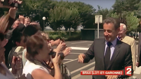 Nicolas Sarkozy en campagne dans les Landes en 2011, capture d'écran YouTube