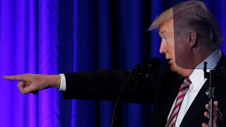 Donald Trump tient un discours 