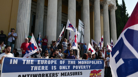 Une manifestation anti-austérité à Athènes, en septembre 2016