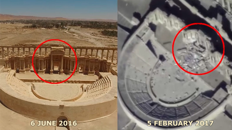 2 000 ans d'histoire détruits : un drone filme les ravages de l'EI sur le site historique de Palmyre