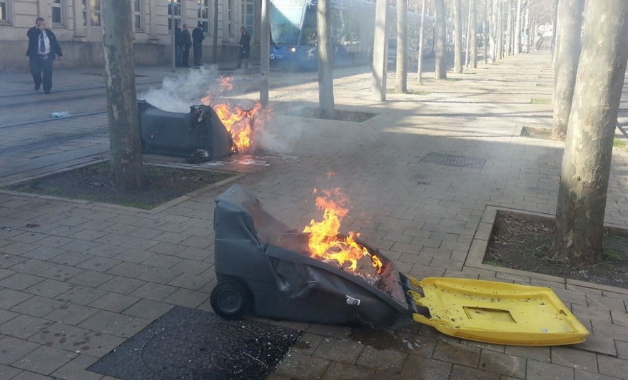 Affaire Théo : une mobilisation de lycéens dégénère à Montpellier (IMAGES)