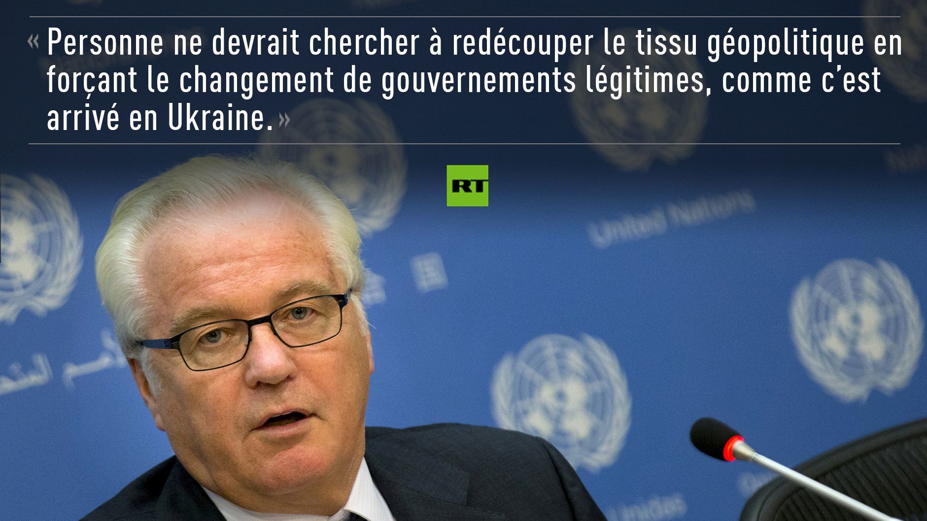 «Toujours à la recherche d'armes irakiennes ?» Les meilleures répliques de Vitali Tchourkine à l'ONU
