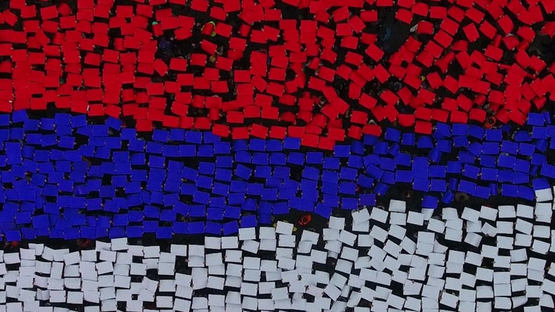 A Sébastopol, des milliers de personnes célèbrent le rattachement de la Crimée à la Russie