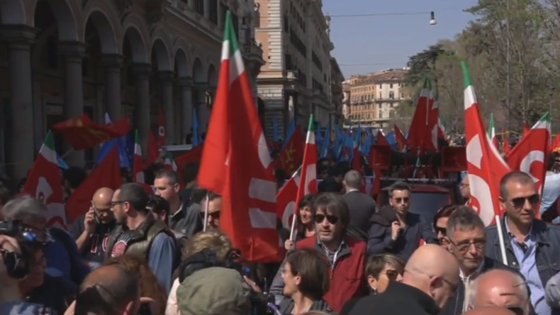 A Rome, des manifestants réclament «une autre Europe»