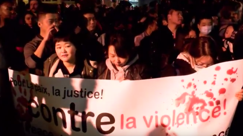 Nouvelle manifestation de la communauté chinoise émaillée d'incidents à Paris (VIDEOS)