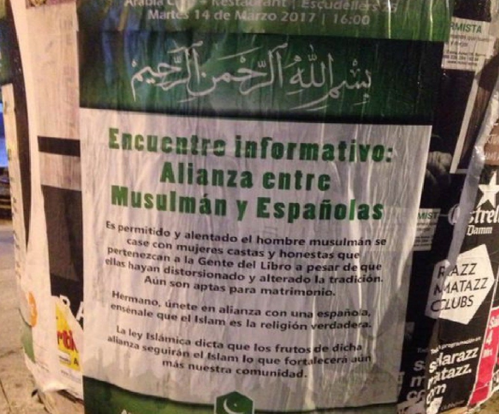 Barcelone : quand les musulmans sont invités à se marier avec des Espagnoles pour répandre l'Islam