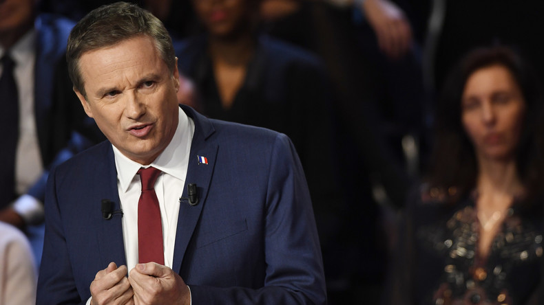 Dernier meeting de Nicolas Dupont-Aignan à Paris