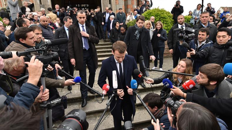 En Marche! sur la liberté de la presse : l'équipe de Macron tenterait d'ostraciser RT