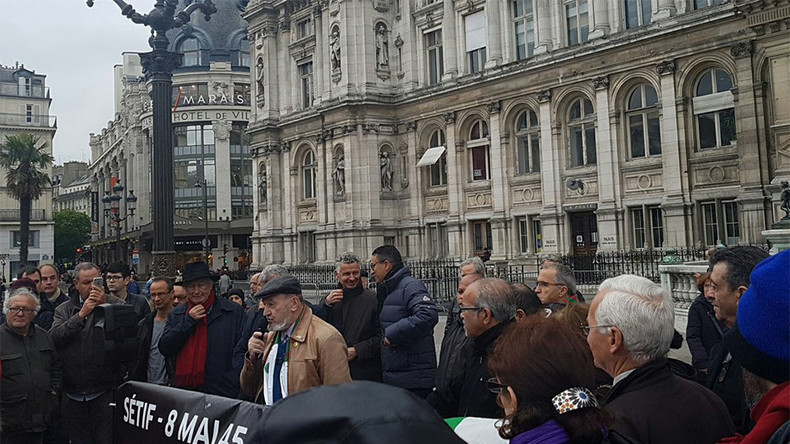 «Crimes coloniaux» : manifestation pour commémorer les massacres du 8 mai 1945 en Algérie (IMAGES)