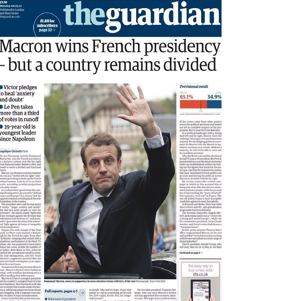 Victoire de l'UE, défis et personnalité : Macron à la une de la presse française et étrangère