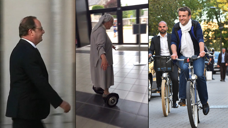 A pied, en vélo ou en hoverboard… chacun son moyen de transport pour aller voter (VIDEO)