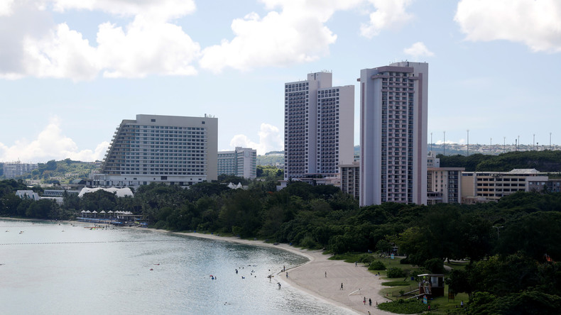 Images de l’île de Guam, dont Pyongyang menace de cibler la base américaine