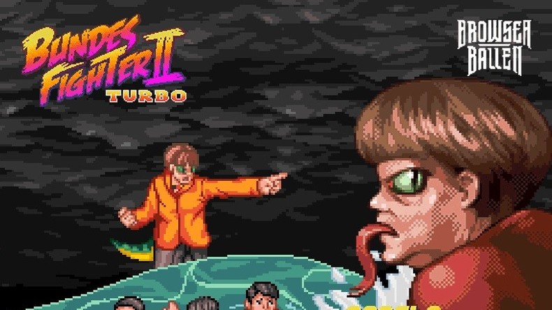 Dans un jeu vidéo parodique, Angela Merkel peut lancer l'attaque «vague de migrants» (IMAGES)