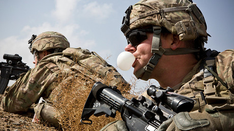 Des soldats de l'armée américaine dans le district de Maiwand, dans la province de Kandahar