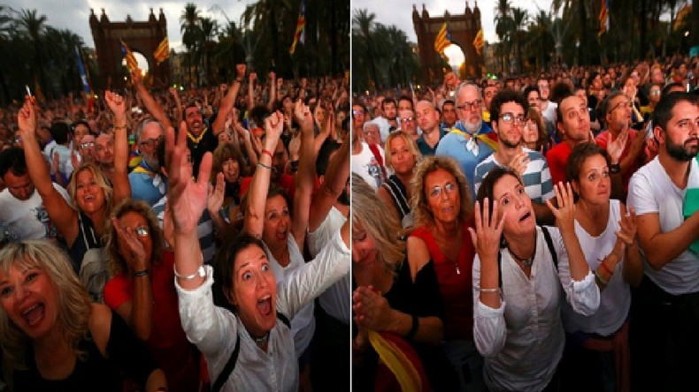 La déception s'empare des partisans de l'indépendance catalane après le discours de Puigdemont