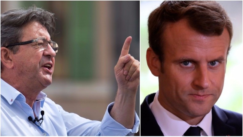 Macron va reconnaître le drapeau européen pour le maintenir à l'Assemblée, Mélenchon riposte