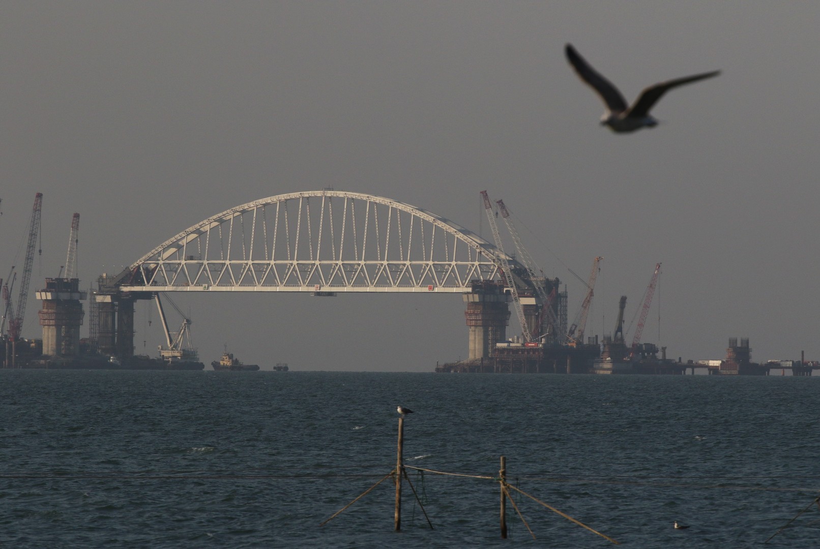 Combien De Kilomètres Entre La Russie Et La France Time lapse : regardez la construction d’un pont reliant la Russie à la