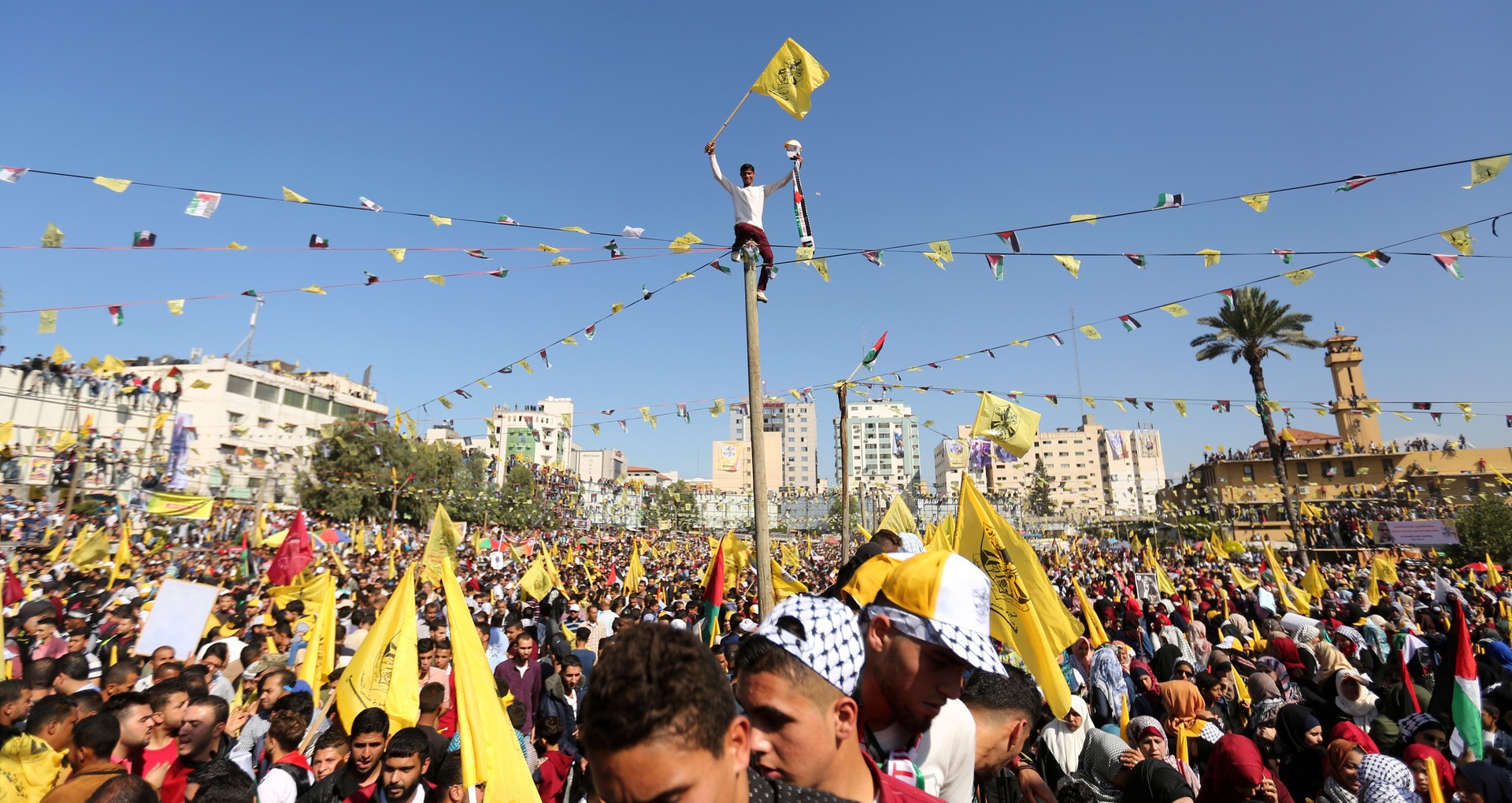 A Gaza, les Palestiniens commémorent le 13e anniversaire de la mort de Yasser Arafat (PHOTOS)