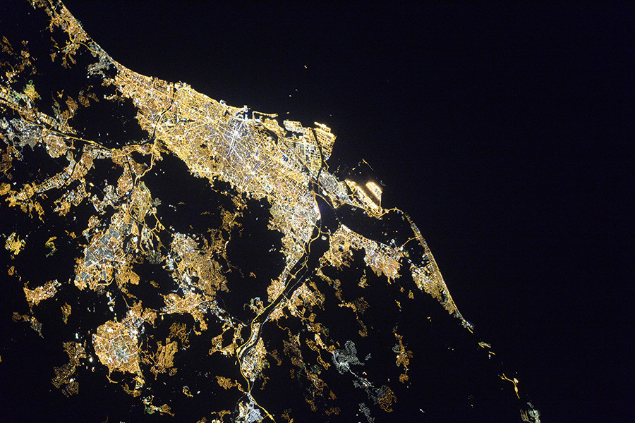 Un cosmonaute immortalise des villes hôtes de la Coupe du monde de football depuis l'ISS (IMAGES)