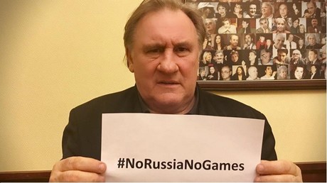 #NoRussiaNoGames : sur internet, Gérard Depardieu s'affiche contre la suspension de la Russie des JO