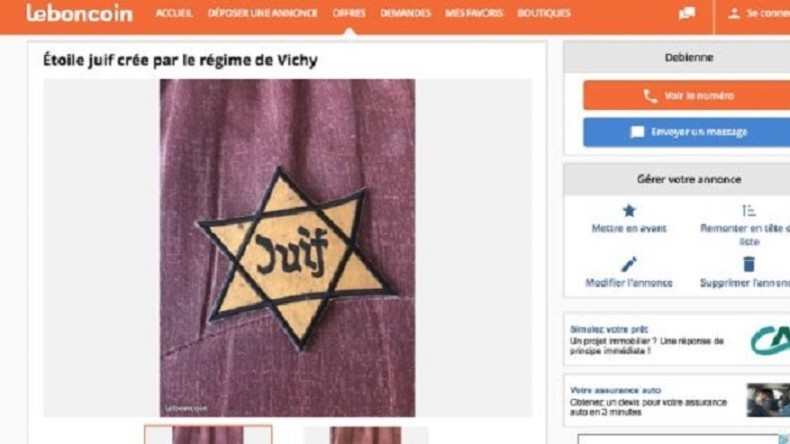 Etoiles jaunes, brassards et képis nazis vendus sur LeBonCoin : le PDG s'excuse