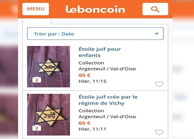 Etoiles jaunes, brassards et casquettes nazis vendus sur LeBonCoin : le PDG s'excuse