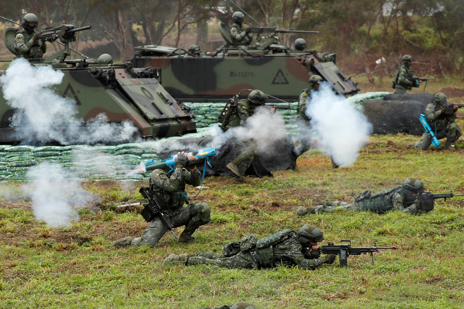 Pour se préparer à une invasion chinoise, Taïwan mène des exercices militaires à balles réelles