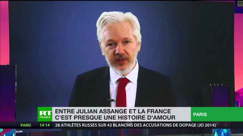 Julian Assange en visioconférence à Paris, depuis Londres (VIDEO)