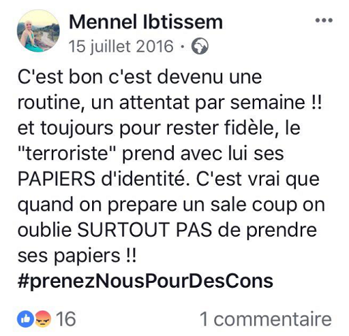 Une candidate de The Voice au cœur de la tourmente pour des propos sur les attentats en France