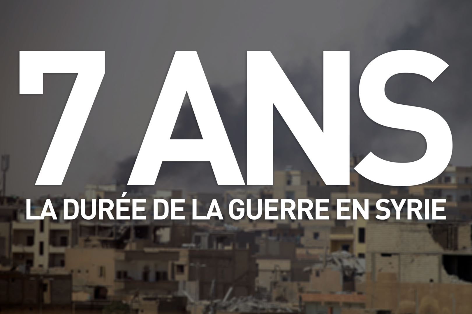Sept ans de guerre en Syrie, sept chiffres clés