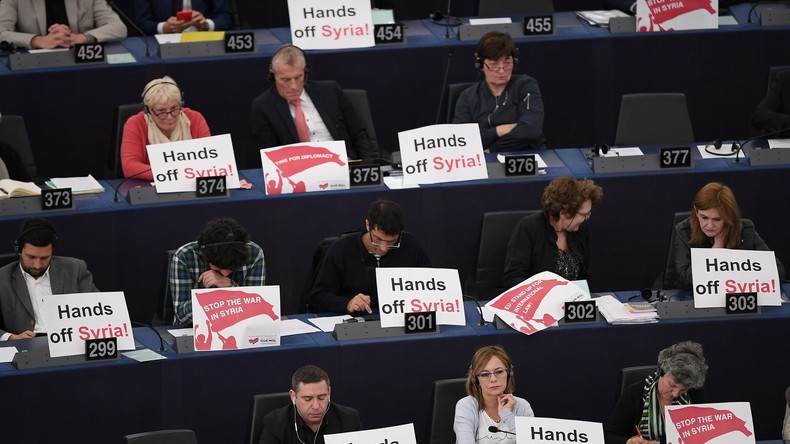 Parlement européen : le coup de sang de Macron, mis en cause dans les frappes en Syrie (VIDEO)
