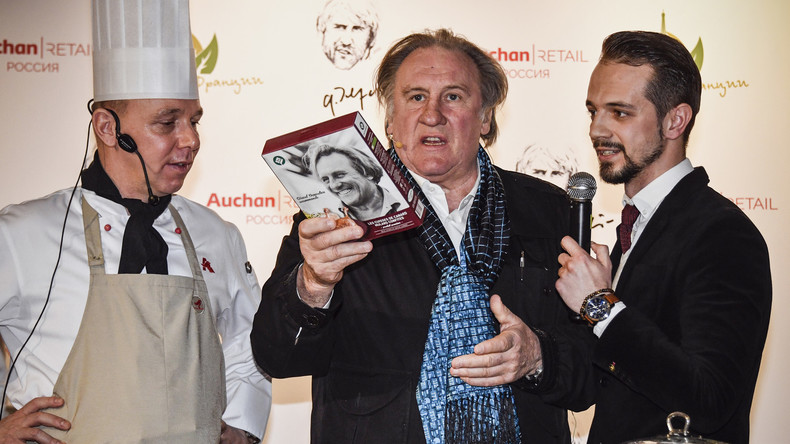 «Gérard Depardieu recommande» : l'acteur lance sa gamme de produits alimentaires en Russie