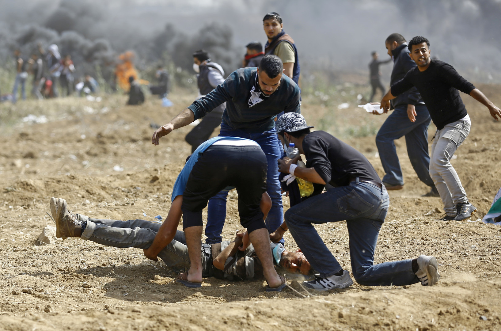 «Marche du retour» à Gaza : trois Palestiniens morts sous les tirs israéliens (PHOTOS)