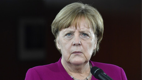 Angela Merkel le 23 avril 2018 à Berlin. 
