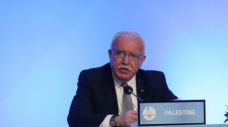 Le ministre palestinien des Affaires étrangères Riyad al-Maliki le 18 mai 2018 à Istanbul en Turquie. (image d'illustration)