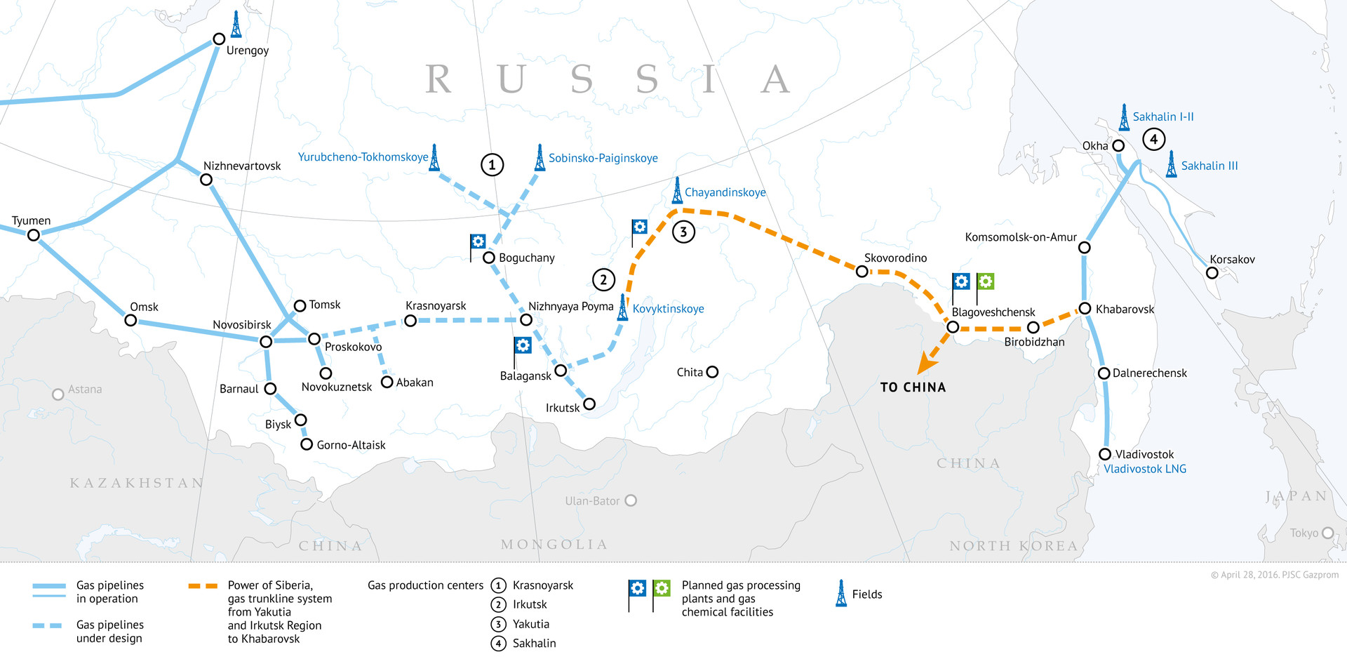 Force de Sibérie, le gazoduc géant reliant la Russie à la Chine, en voie d'achèvement
