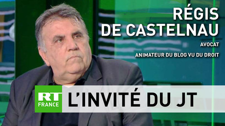 L'avocat Régis de Castelnau sur le plateau de RT France