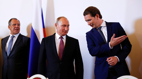 Vladimir Poutine et Sebastian Kurz