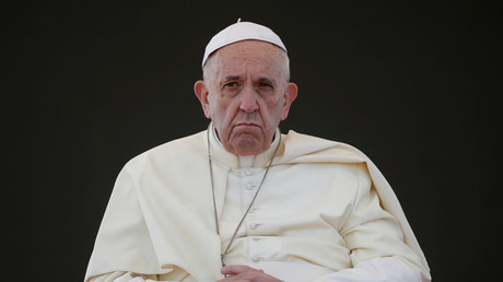 Le pape François à Alessano, le 15 juin 2018