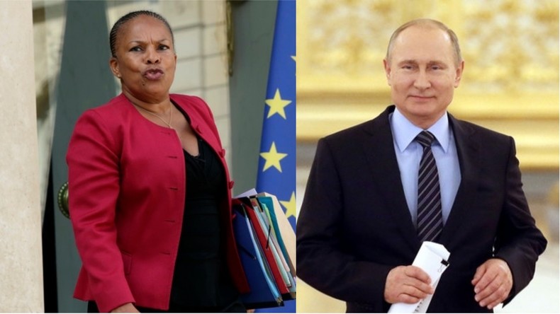 Confidences au Parisien : Christiane Taubira pourrait «découper en lamelles» Vladimir Poutine