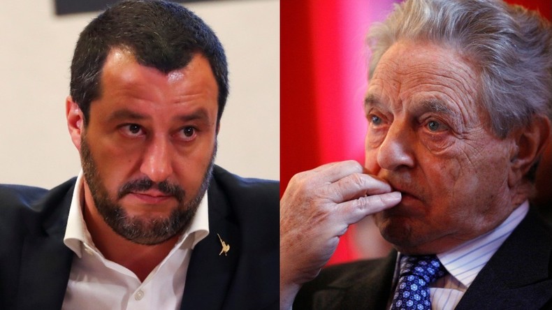 Salvini : Soros veut faire de l'Italie «un grand camp pour les réfugiés car il aime les esclaves»
