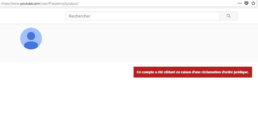 Syrie : YouTube ferme plusieurs chaînes d'Etat dont celles de la présidence et de la Défense