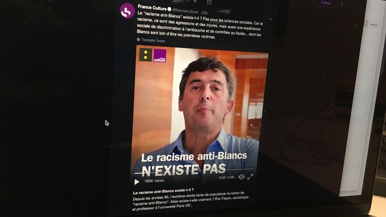 «Le racisme anti-Blancs n'existe pas» : un sociologue fait polémique sur un média public (VIDEO)